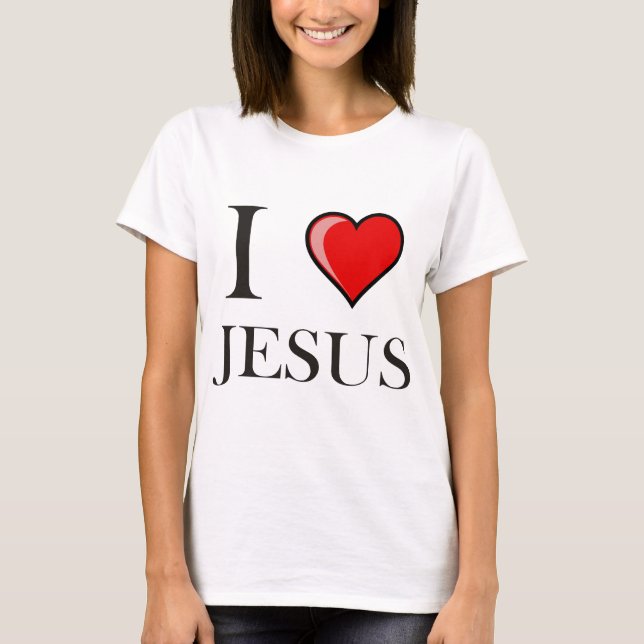 Camiseta Eu amo Jesus (Frente)