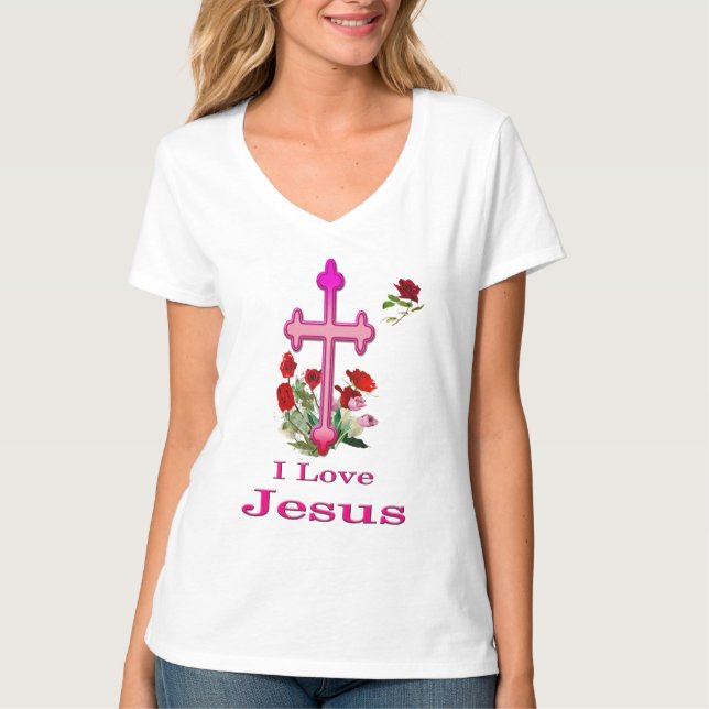 Camiseta Eu amo Jesus (Frente)