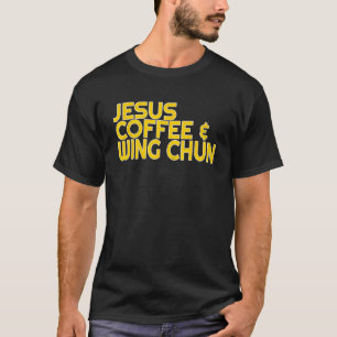 Camiseta Eu Amo Jesus Café Wing Chun Mistura MMA Mestre Tee