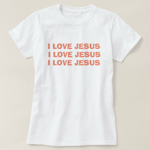 Camiseta Eu amo Jesus Christian