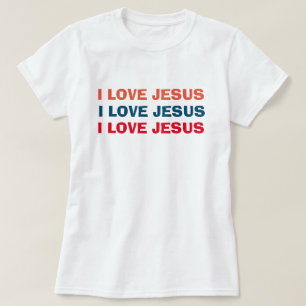 Camiseta Eu amo Jesus Christian