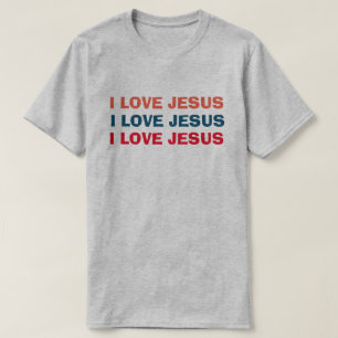 Camiseta Eu amo Jesus Christian