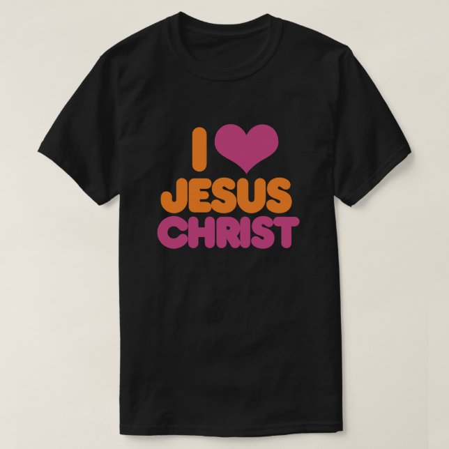 Camiseta Eu Amo Jesus Cristo (Frente do Design)