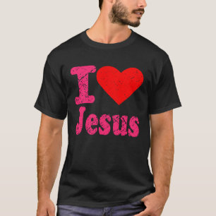 Camiseta Eu Amo Jesus Cristo Coisa Cristã Homens
