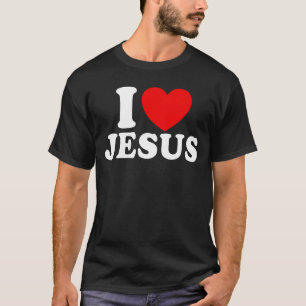 Camiseta Eu amo Jesus Cristo Fé Cristã Bíblia Jesus