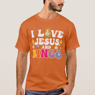Camiseta Eu Amo Jesus e Bingo Jogos de Tabuleiro Cruz Crist