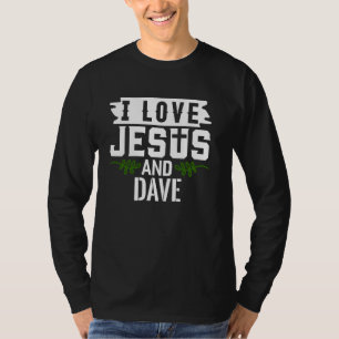 Camiseta Eu Amo Jesus E DAVE T-Shirt Name DAVE