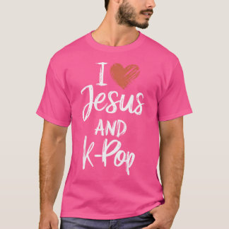 Camiseta Eu Amo Jesus E K-Pop, Religioso Cristão K-Pop L