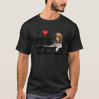 Camiseta Eu Amo Jesus E Meu Cachorro, Mãe Pai Pet Parente