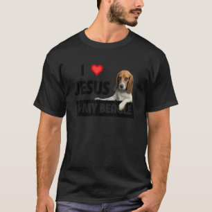 Camiseta Eu Amo Jesus E Meu Cachorro, Mãe Pai Pet Parente