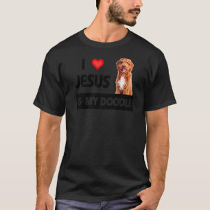 Camiseta Eu Amo Jesus E Meu Cachorro Mãe Pai Pet Parente