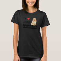 Eu Amo Jesus E Meu Cachorro Pomerano Mãe E Pai Chr