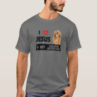 Eu Amo Jesus E Meu Ouro Cachorro De Retriever Mãe