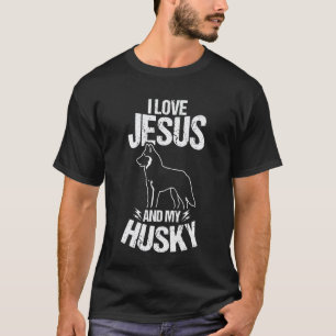 Camiseta Eu Amo Jesus e Meus Amantes de Husky Cristão