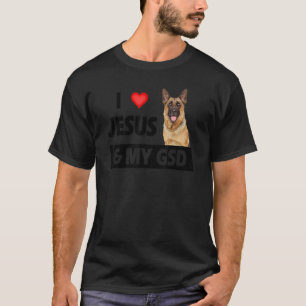 Camiseta Eu Amo Jesus E Minha Mãe Pai Parente Pet Alemão