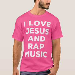 Camiseta Eu Amo Jesus E Música Rap Engraçada Fé Religiosa