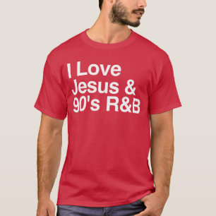 Camiseta Eu Amo Jesus e Música Religiosa Divertida de RB do