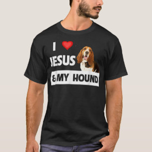 Camiseta Eu amo Jesus e o meu cãozinho, mãe, Pai Pet P