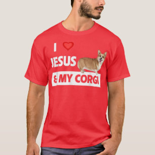 Camiseta Eu amo Jesus e os meus pais cristãos de animais de