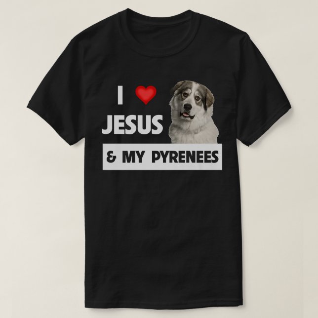 Camiseta Eu amo Jesus e os meus prirenos Excelentes Cachorr (Frente do Design)