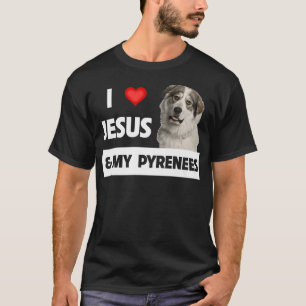 Camiseta Eu amo Jesus e os meus prirenos Excelentes Cachorr