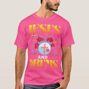 Camiseta Eu Amo Jesus E Tambores, Tambores Cristãos