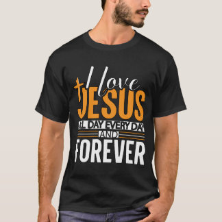 Camiseta Eu amo Jesus o dia todo
