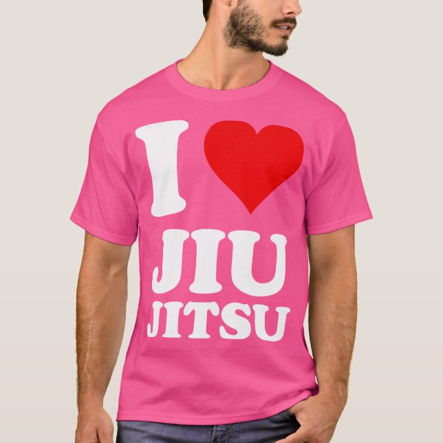 Camiseta Eu Amo Jiu Jitsu (Frente)