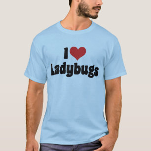 Camiseta Eu Amo Joaninhas Coração - Amantes de Joaninhas