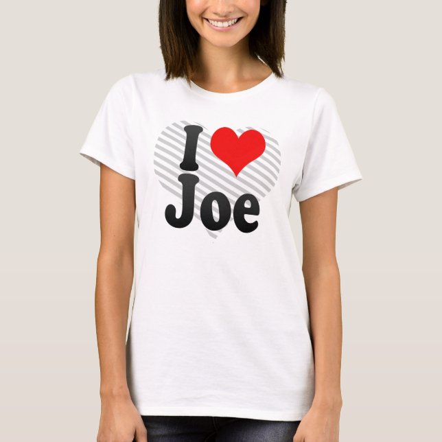 Camiseta Eu amo Joe (Frente)