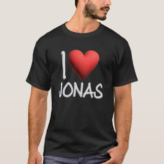 Camiseta Eu Amo Jonas Name Personalizado Men Cara Amigo BFF