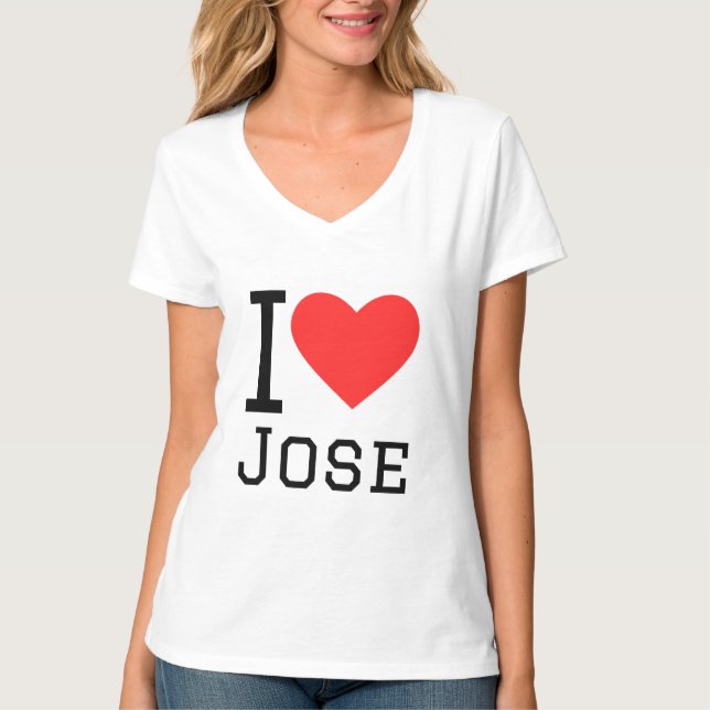 Camiseta Eu amo José (Frente)