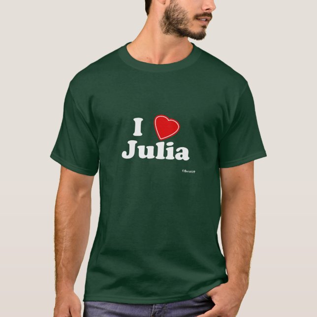 Camiseta Eu amo Julia (Frente)