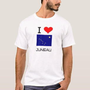 Camiseta Eu amo JUNEAU Alaska