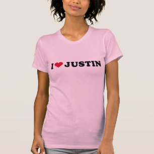 CAMISETA EU AMO JUSTIN
