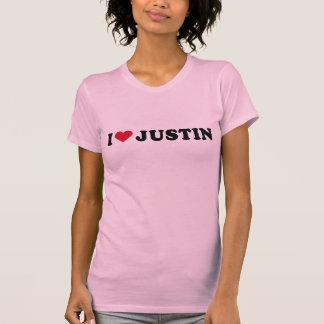 CAMISETA EU AMO JUSTIN