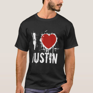 Camiseta Eu Amo Justin