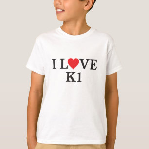 Camiseta Eu amo K1