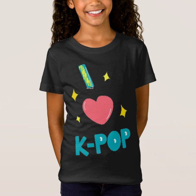 CAMISETA EU AMO K-POP (Frente)