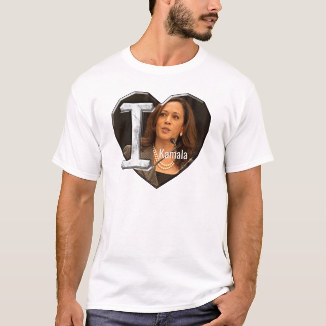 Camiseta Eu amo Kamala Harris - (Frente)