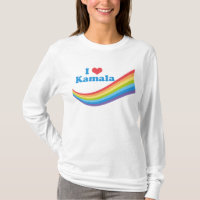 Eu Amo Kamala Rainbow Cute Election Long Sleeve