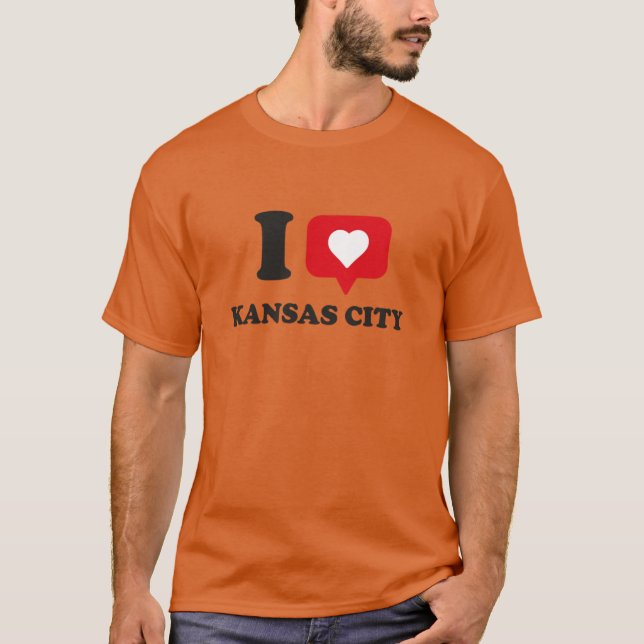 Camiseta Eu Amo Kansas City (Frente)
