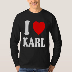 Camiseta Eu Amo Karl Bonito Casal Conjugue Correspondente