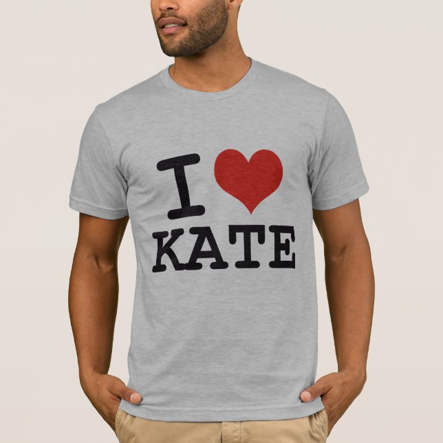 CAMISETA EU AMO KATE (Frente)