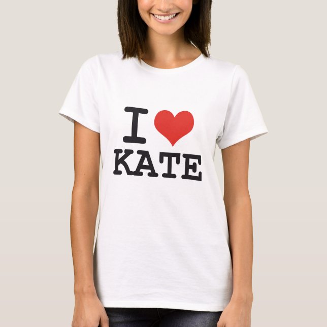 CAMISETA EU AMO KATE (Frente)