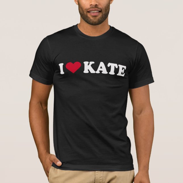 CAMISETA EU AMO KATE (Frente)