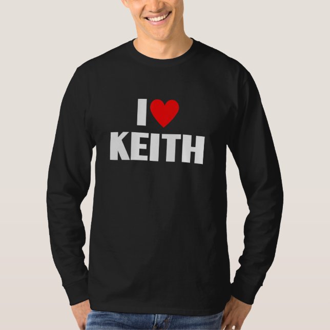 Camiseta Eu amo Keith I Heart Keith (Frente)