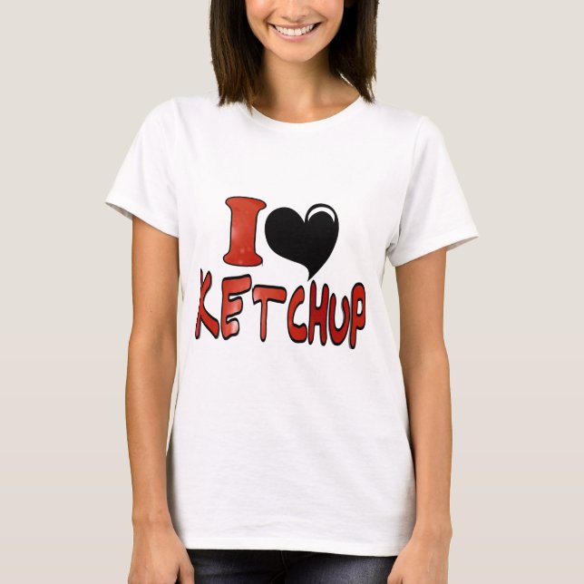 Camiseta Eu Amo Ketchup (Frente)