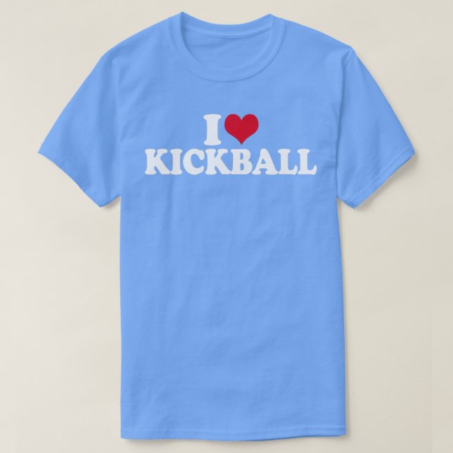 Camiseta Eu Amo Kickball (Frente do Design)