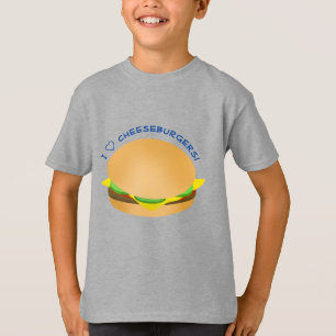 Camiseta Eu Amo Kiddie Cheeseburgers